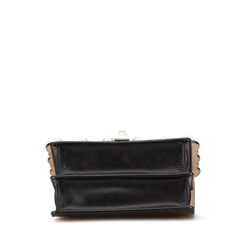Fendi Kan I Mini Pearl Chain Shoulder Bag 8M0381
