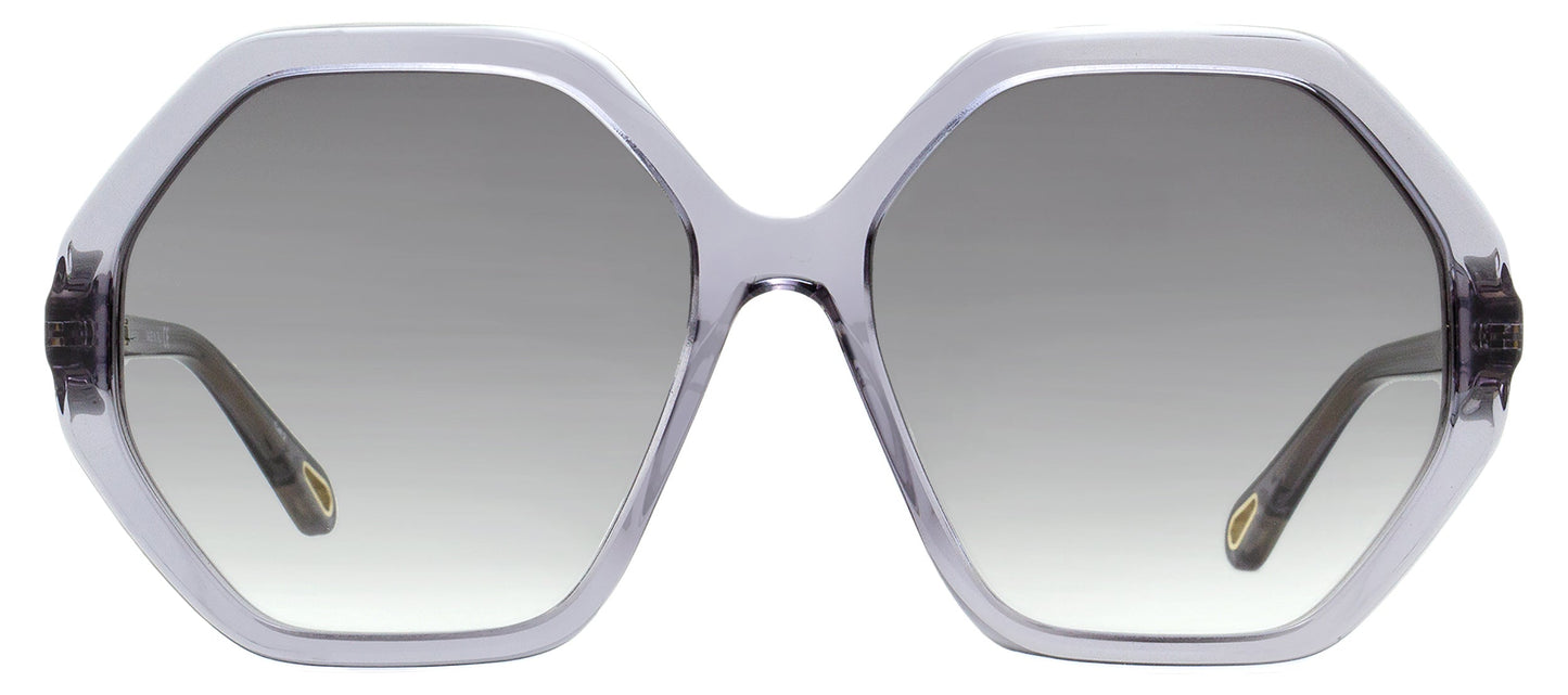Chloe Women's Esther Sunglasses CH0008SA 003 Transparent Gray 58mm