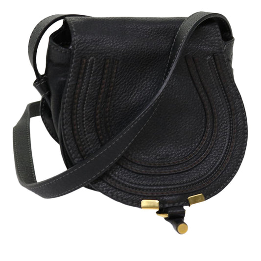 Chloe Mercy Shoulder Bag Leather Black am5457