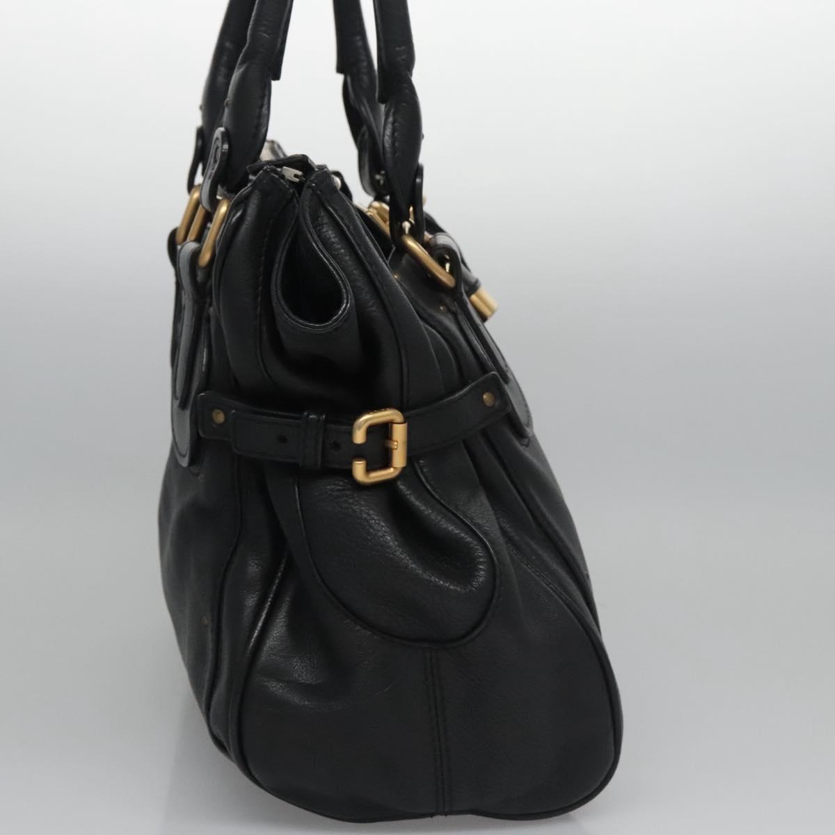 Chloe Paddington Hand Bag Leather Black am7564