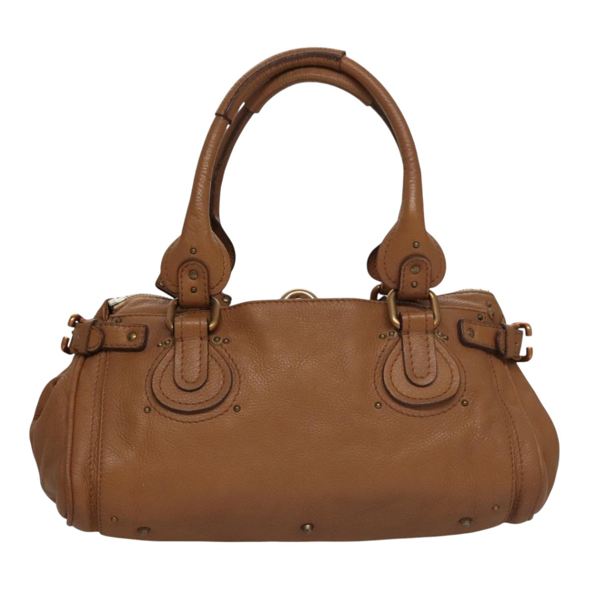 Chloe Paddington Hand Bag Leather Brown am7571