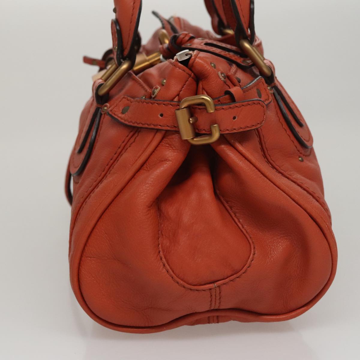 Chloe Paddington Hand Bag Leather Brown am7591