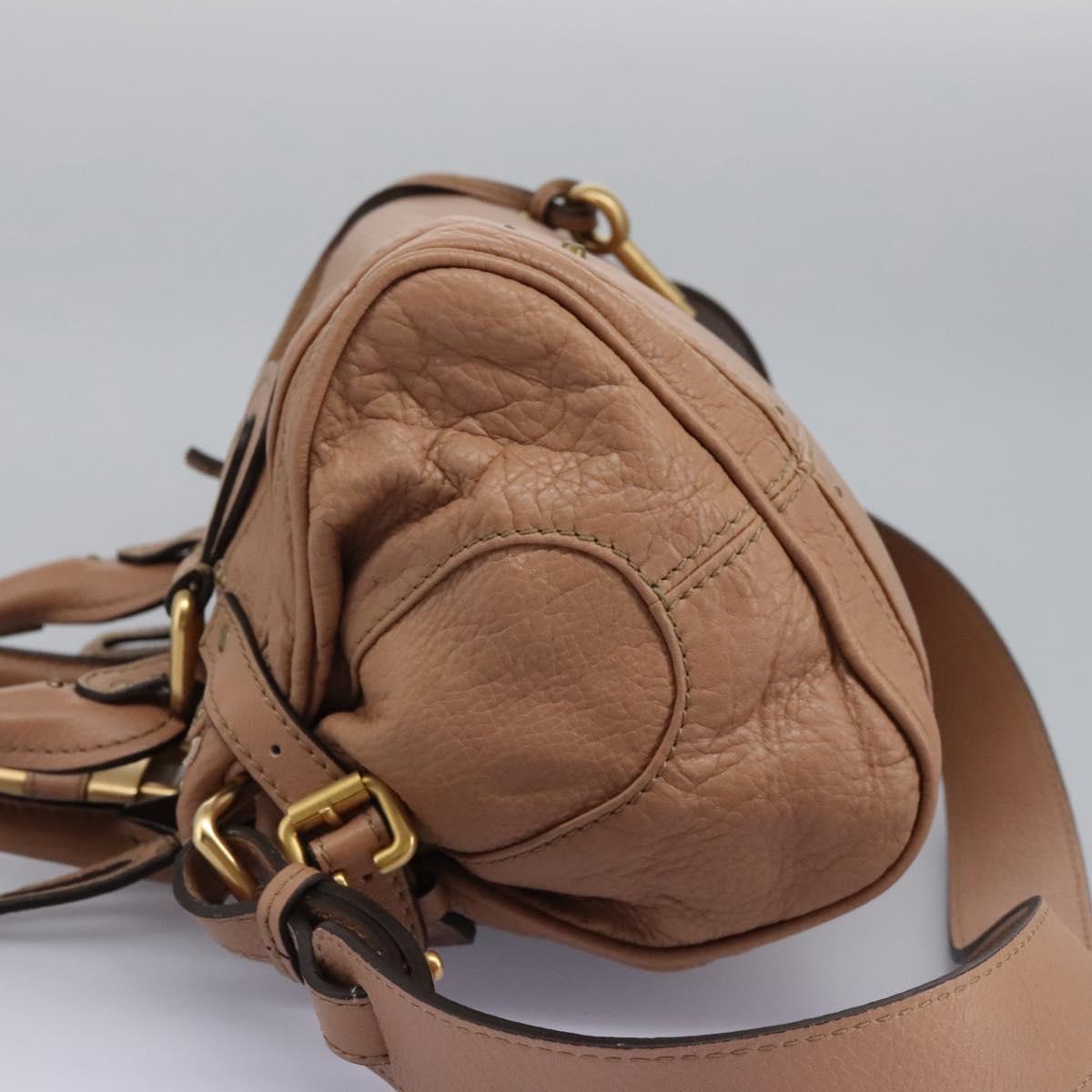 Chloe Paddington Hand Bag Leather 2way Beige am7628