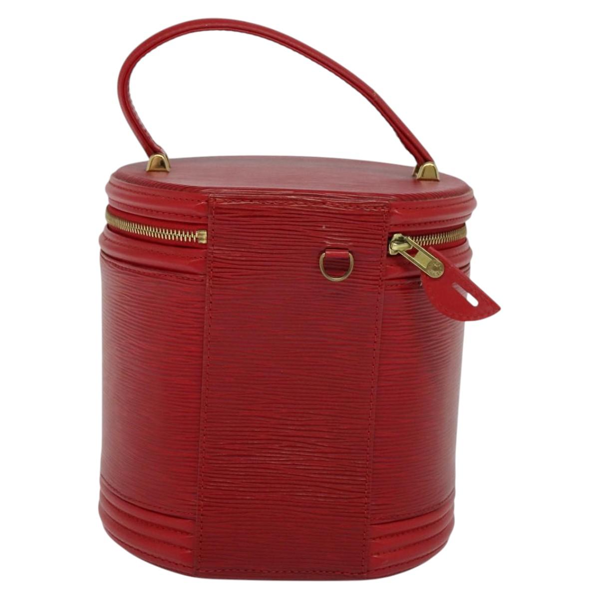 LOUIS VUITTON Epi Cannes Hand Bag Red M48037 LV am7649