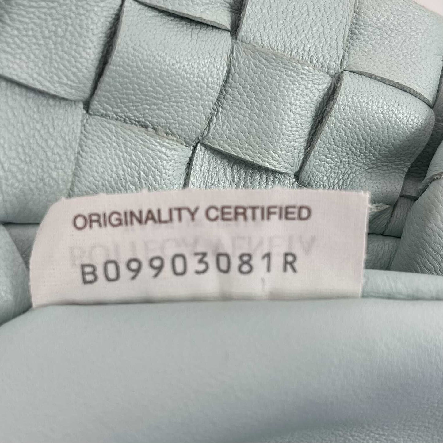 BOTTEGA VENETA - Mini Jodie Knotted Leather Washed Teal Blue Teen - Brand New