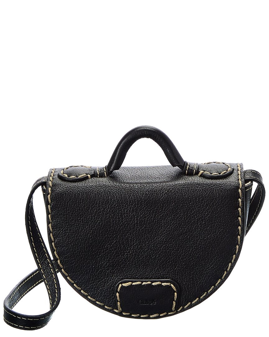 Chloe Edith Nano Leather Saddle Bag