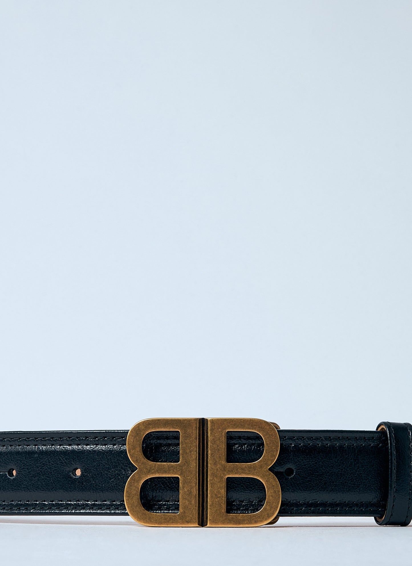 Balenciaga Women Bb Soft Leather Belt