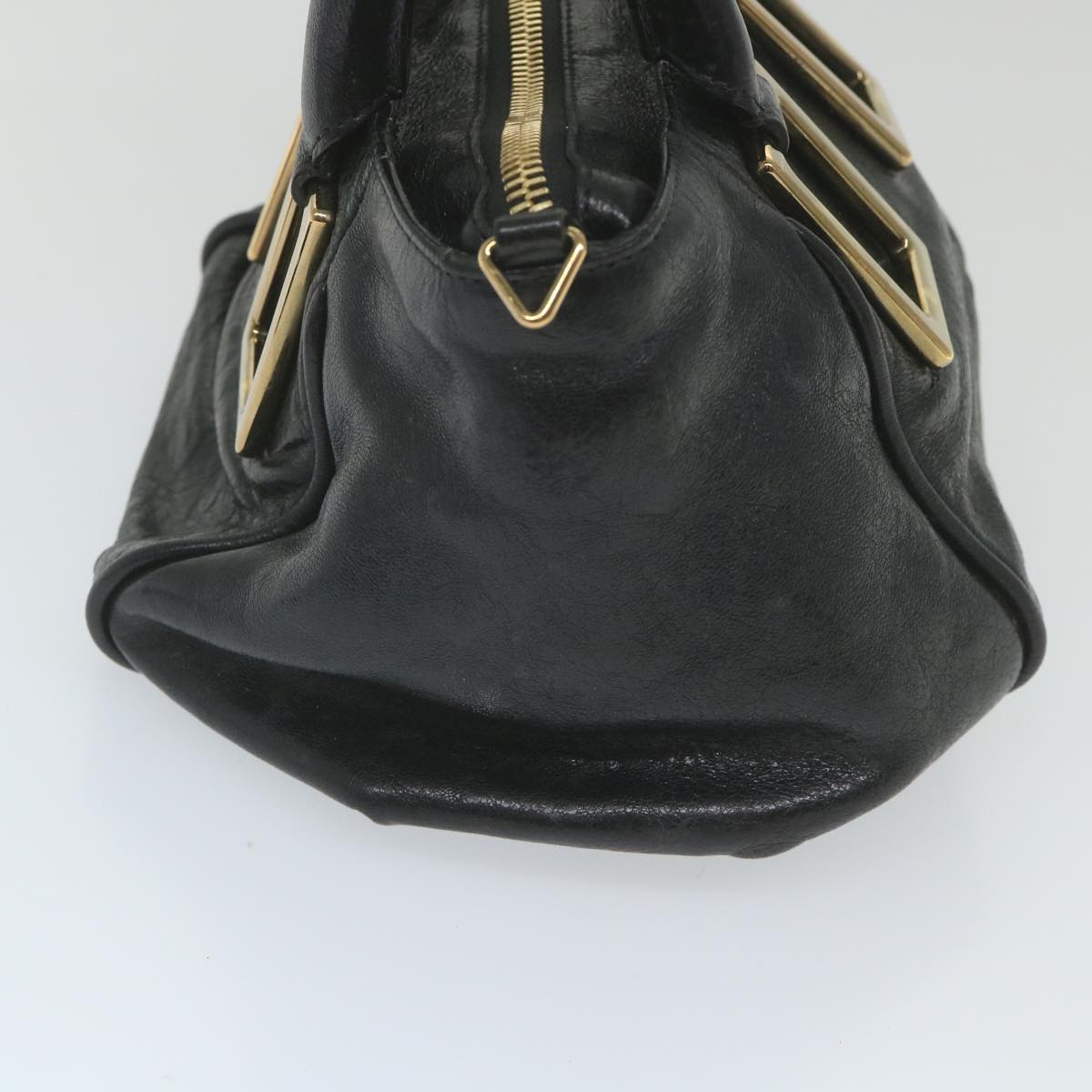 Chloe Etel Hand Bag Leather 2way Black 03-11-50 bs10193