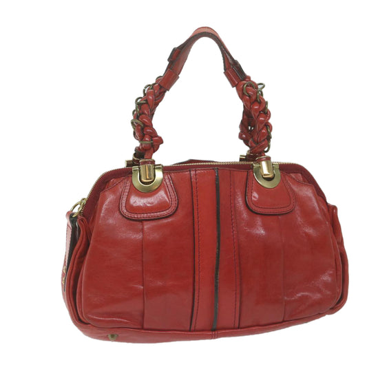 Chloe Hand Bag Leather Beige bs11624