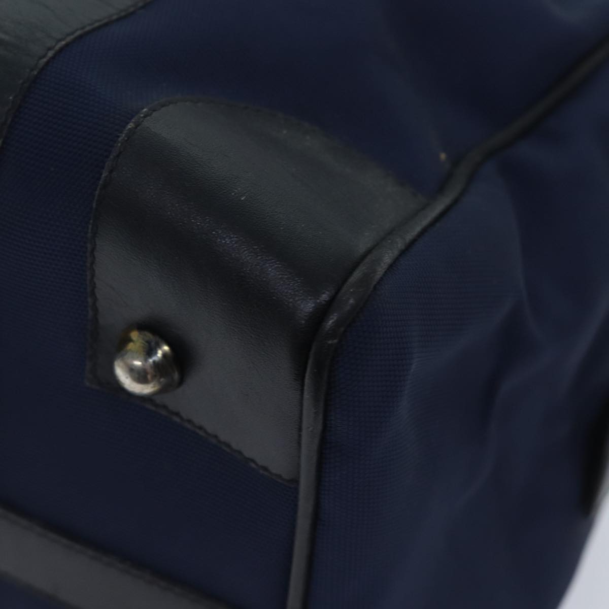 CELINE Boston Bag Canvas Navy Auth bs13182