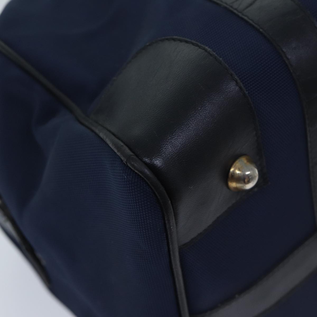 CELINE Boston Bag Canvas Navy Auth bs13182