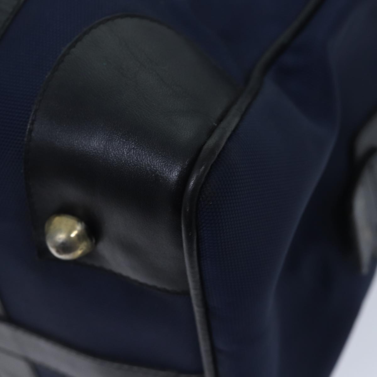 CELINE Boston Bag Canvas Navy Auth bs13182