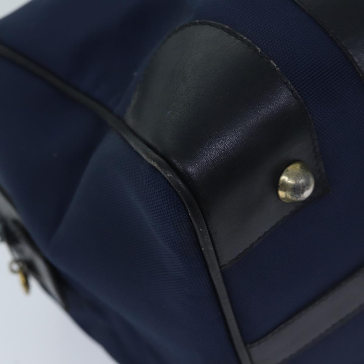 CELINE Boston Bag Canvas Navy Auth bs13182