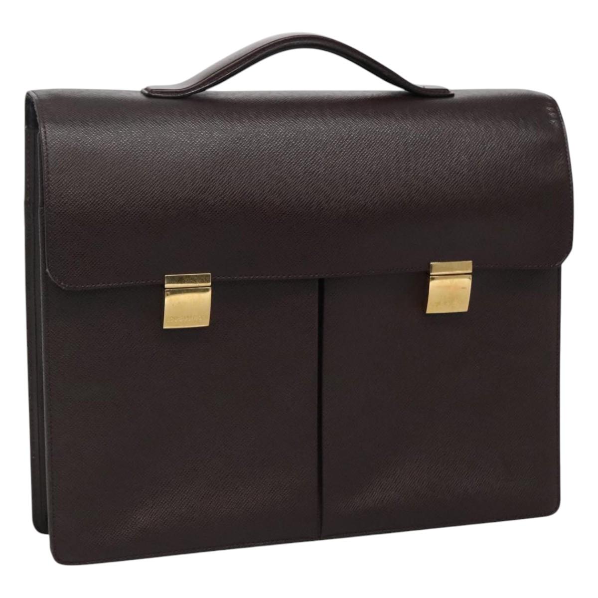 LOUIS VUITTON Taiga Serviette Kazan Business Bag Acajou M30806 LV bs22109