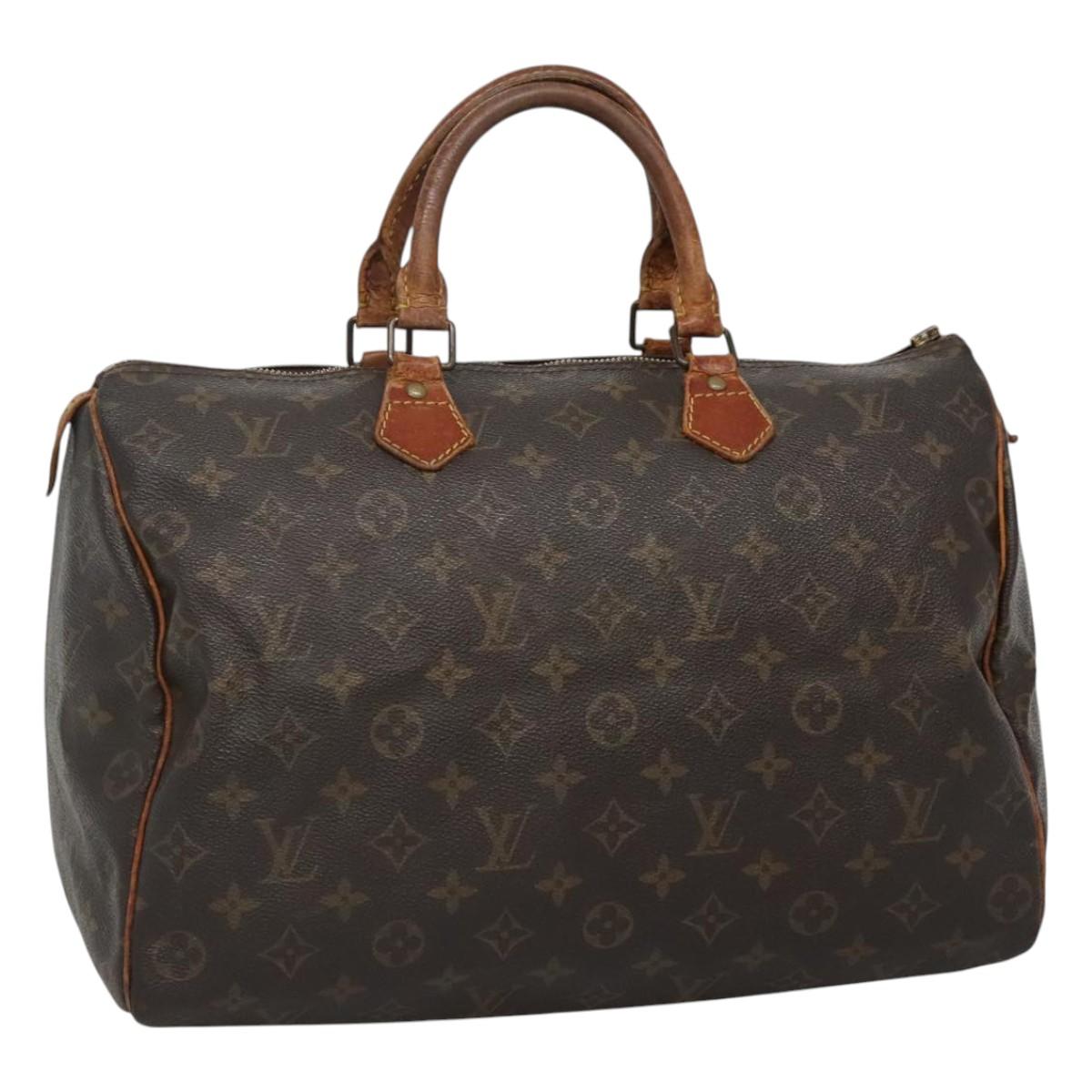 LOUIS VUITTON Monogram Speedy 35 Hand Bag M41524 LV bs22236