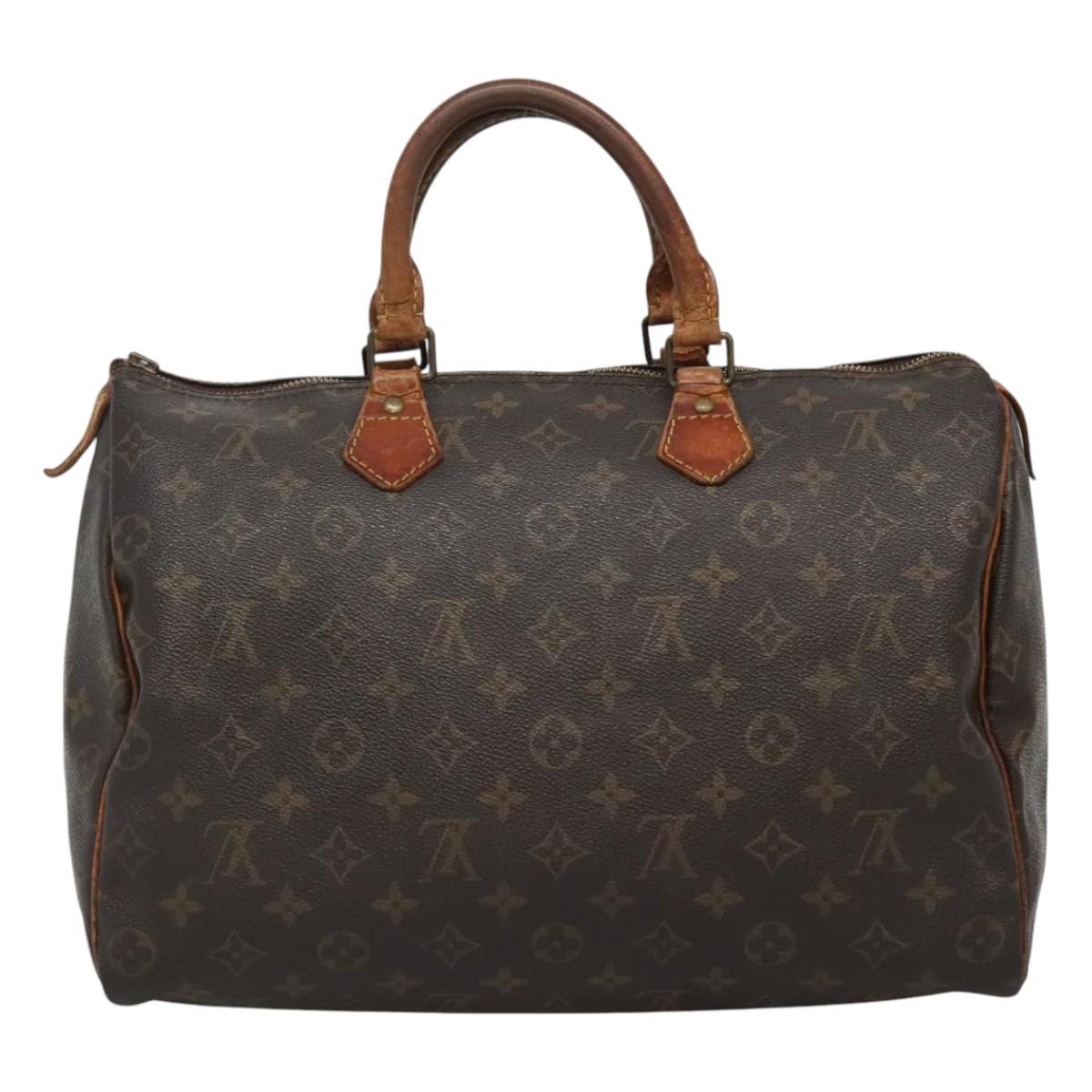 LOUIS VUITTON Monogram Speedy 35 Hand Bag M41524 LV bs22236