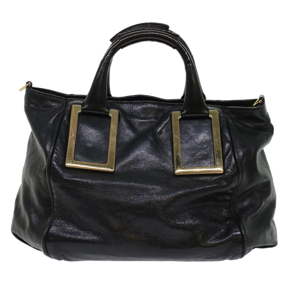 Chloe Etel Hand Bag Leather 2way Black 3S0645-50 bs6233