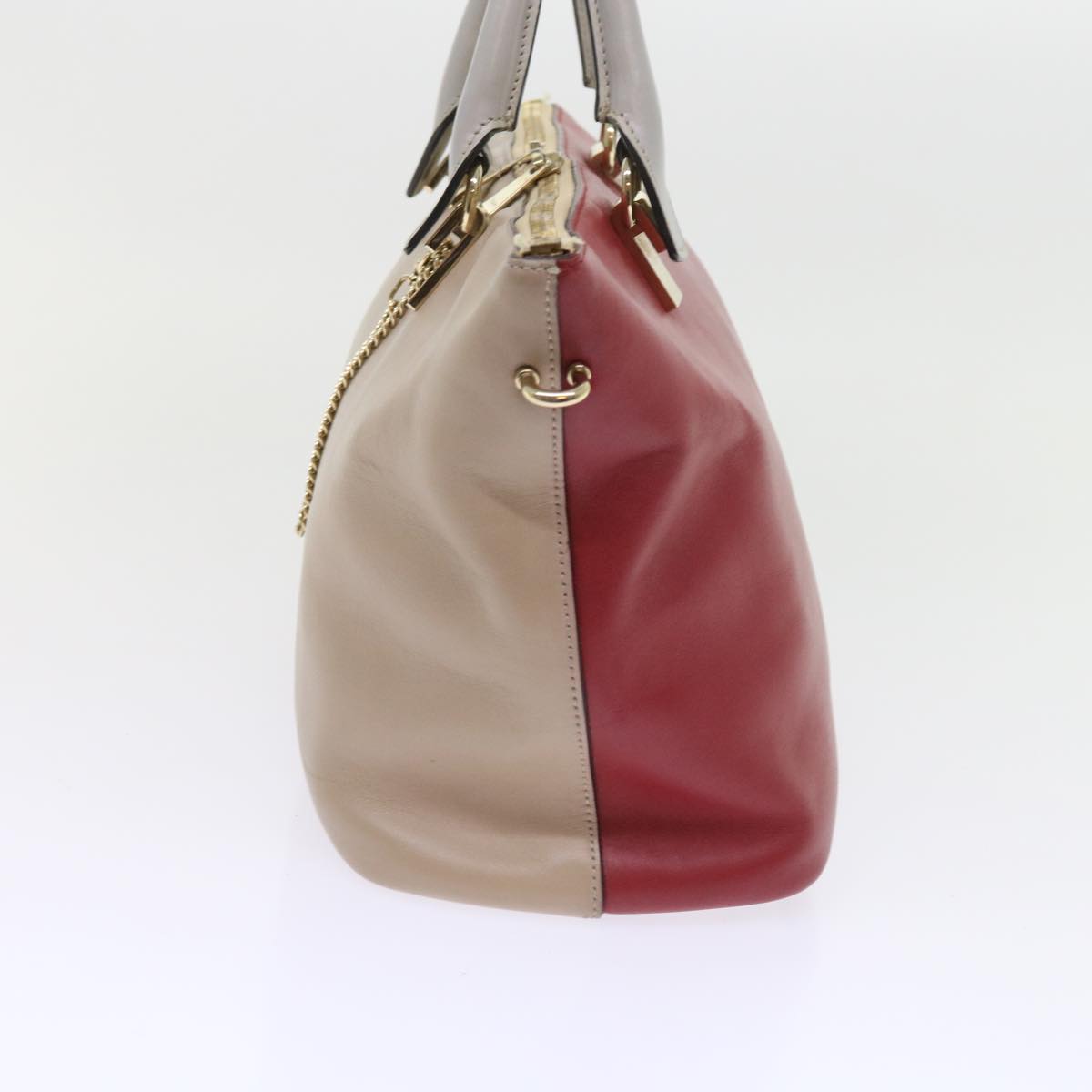 Chloe Hand Bag Leather 2way Beige bs8954