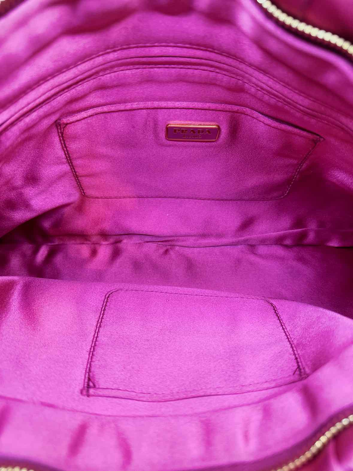 PRADA Pink Satin Clutch