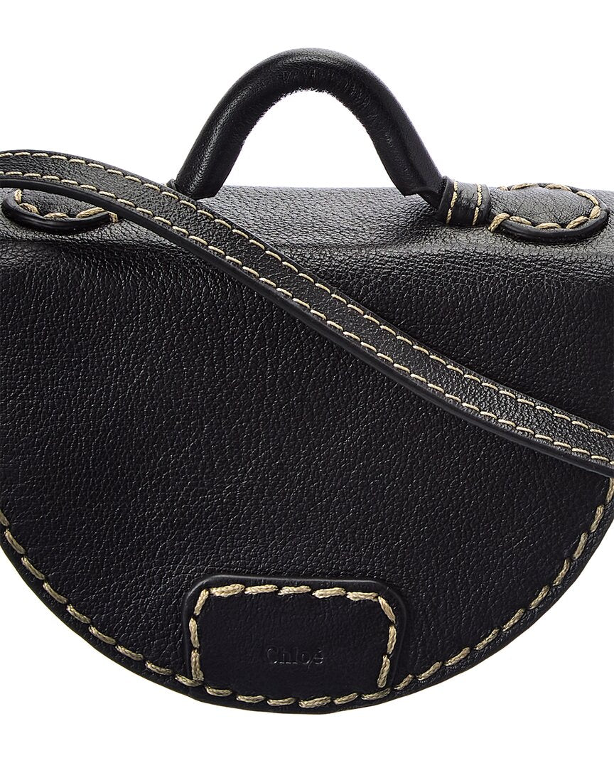 Chloe Edith Nano Leather Saddle Bag