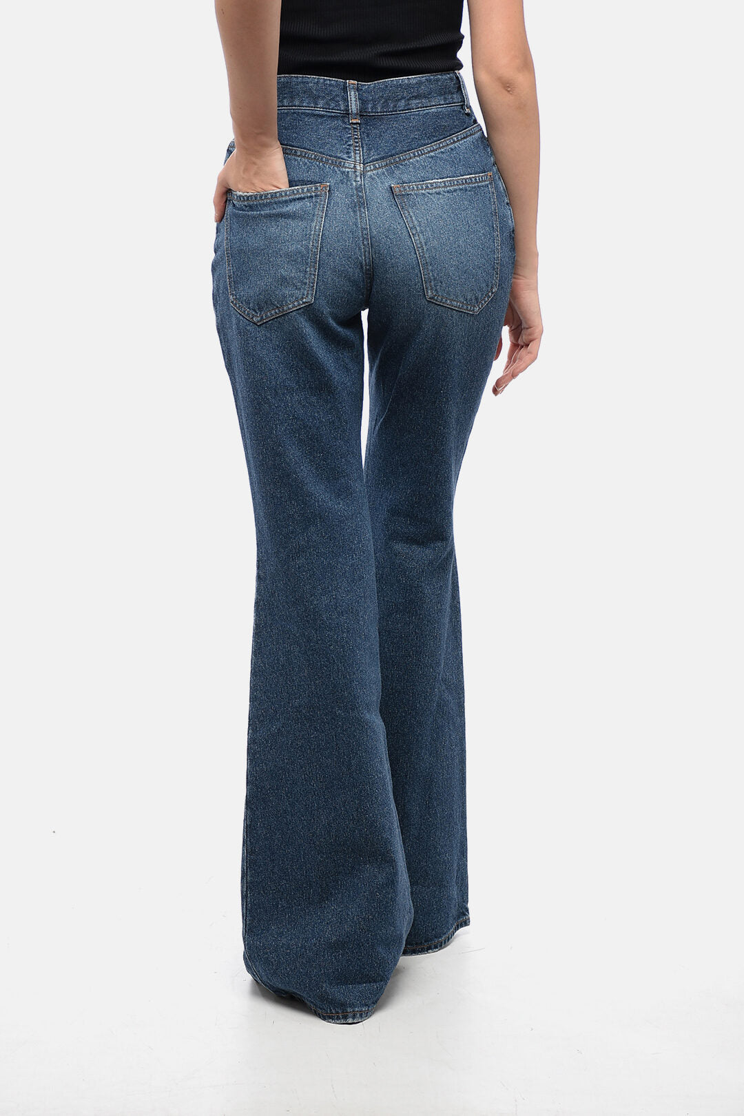 Chloe Cotton Flared Fit Denims 32cm