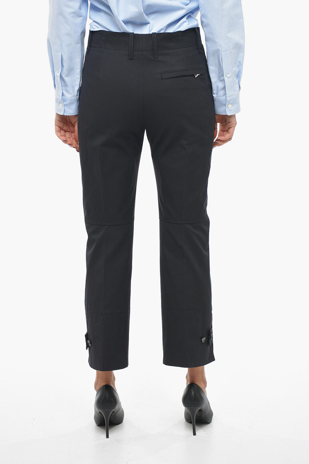 Bottega Veneta Cotton Twill Pants with Tapered Fit