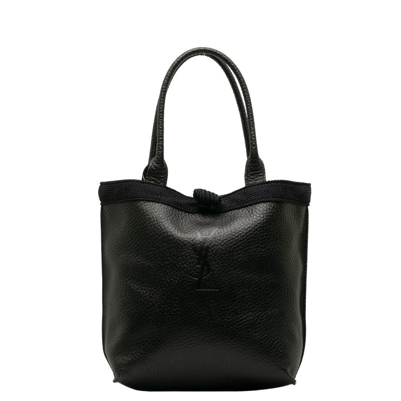 Saint Laurent Tote Bag in Grain Calf Leather Black