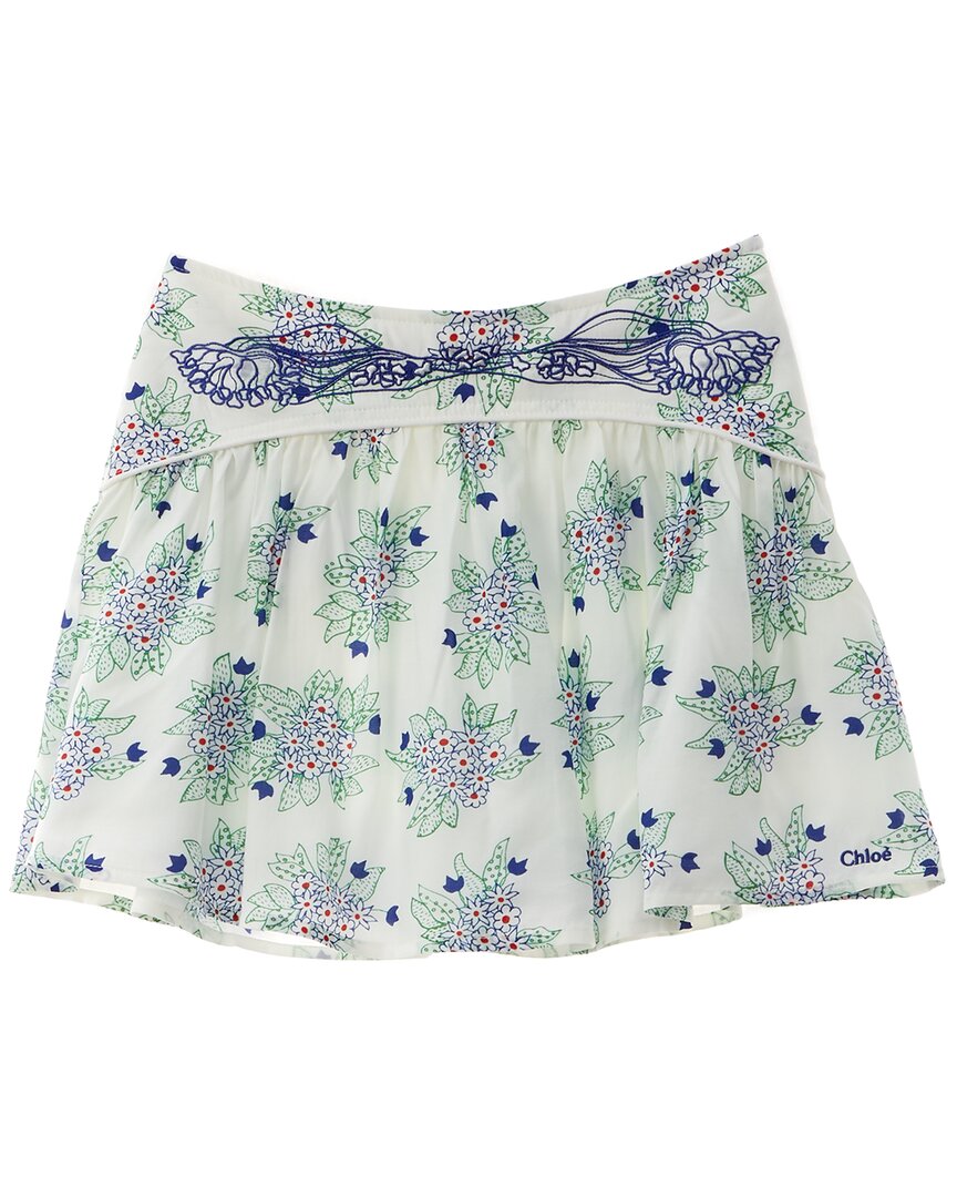 Chloe Silk-Blend Skirt