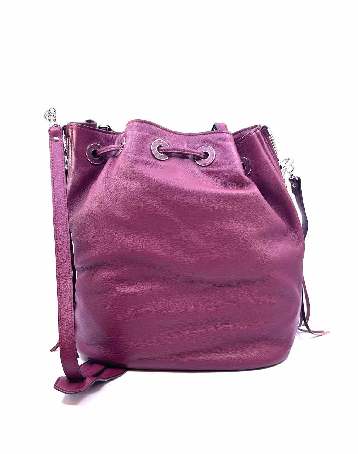 BALENCIAGA Papier Maroon Leather Solid Handbag