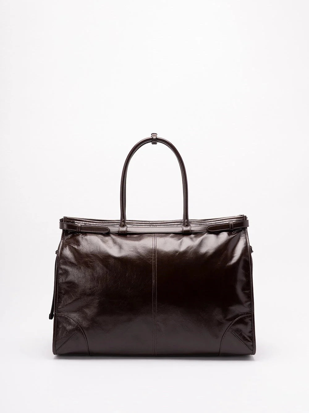 Prada Men Leather Tote Bag