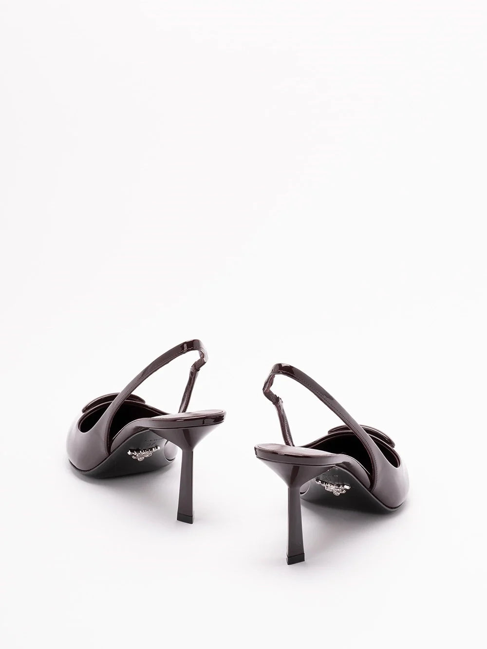 Prada Women Patent Leather Slingback Pumps