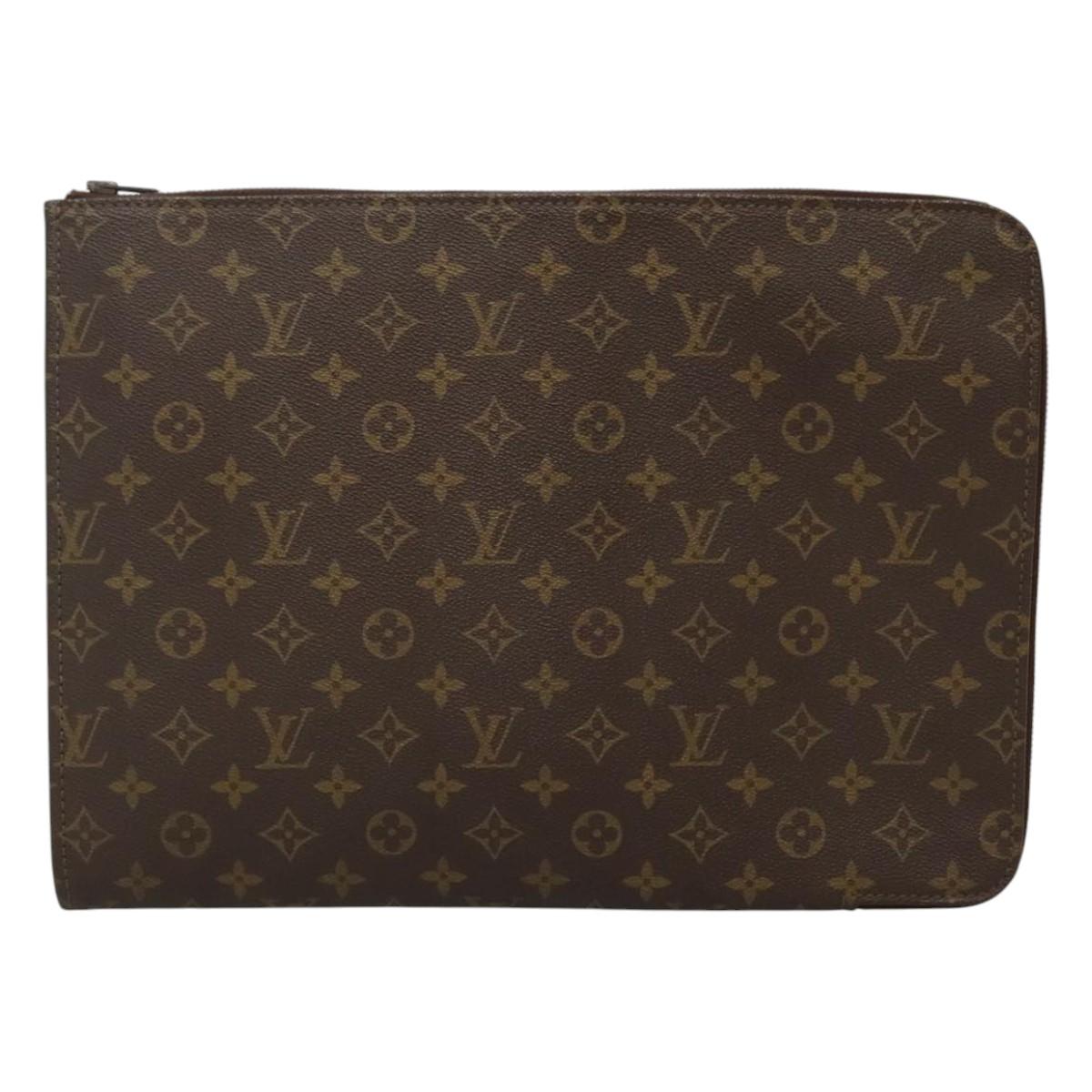 LOUIS VUITTON Monogram Posh Documents Clutch Bag M53456 LV ep7400