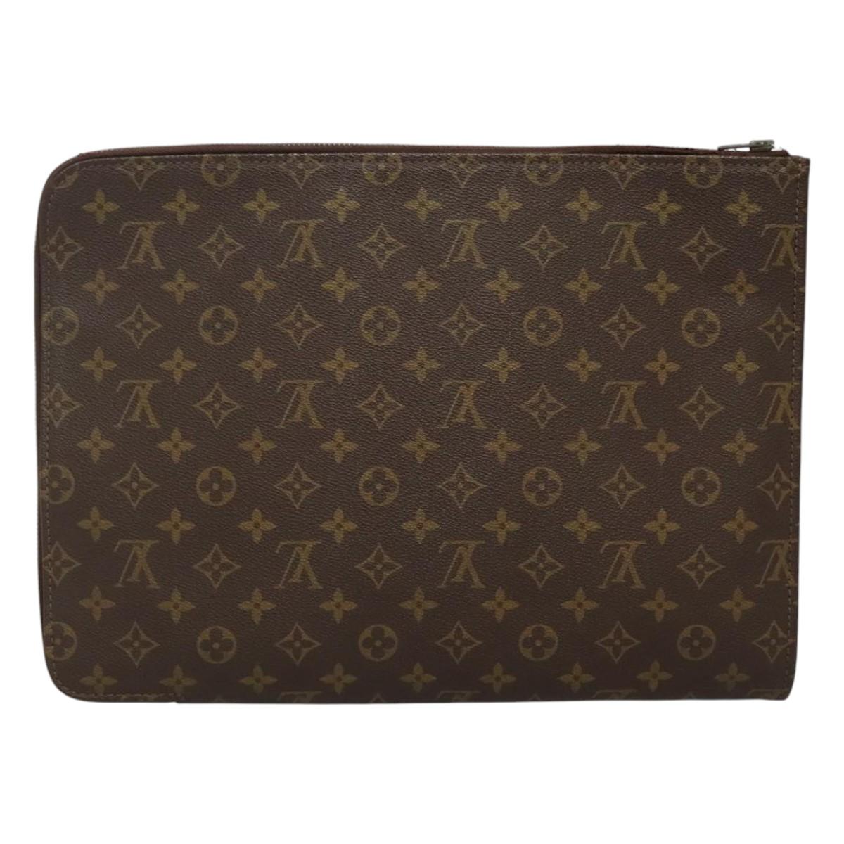 LOUIS VUITTON Monogram Posh Documents Clutch Bag M53456 LV ep7400