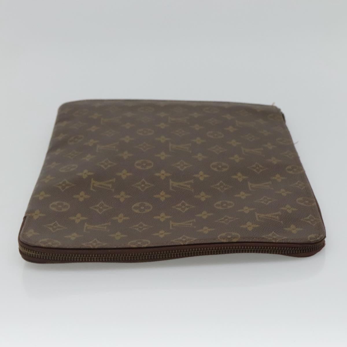 LOUIS VUITTON Monogram Posh Documents Clutch Bag M53456 LV ep7400