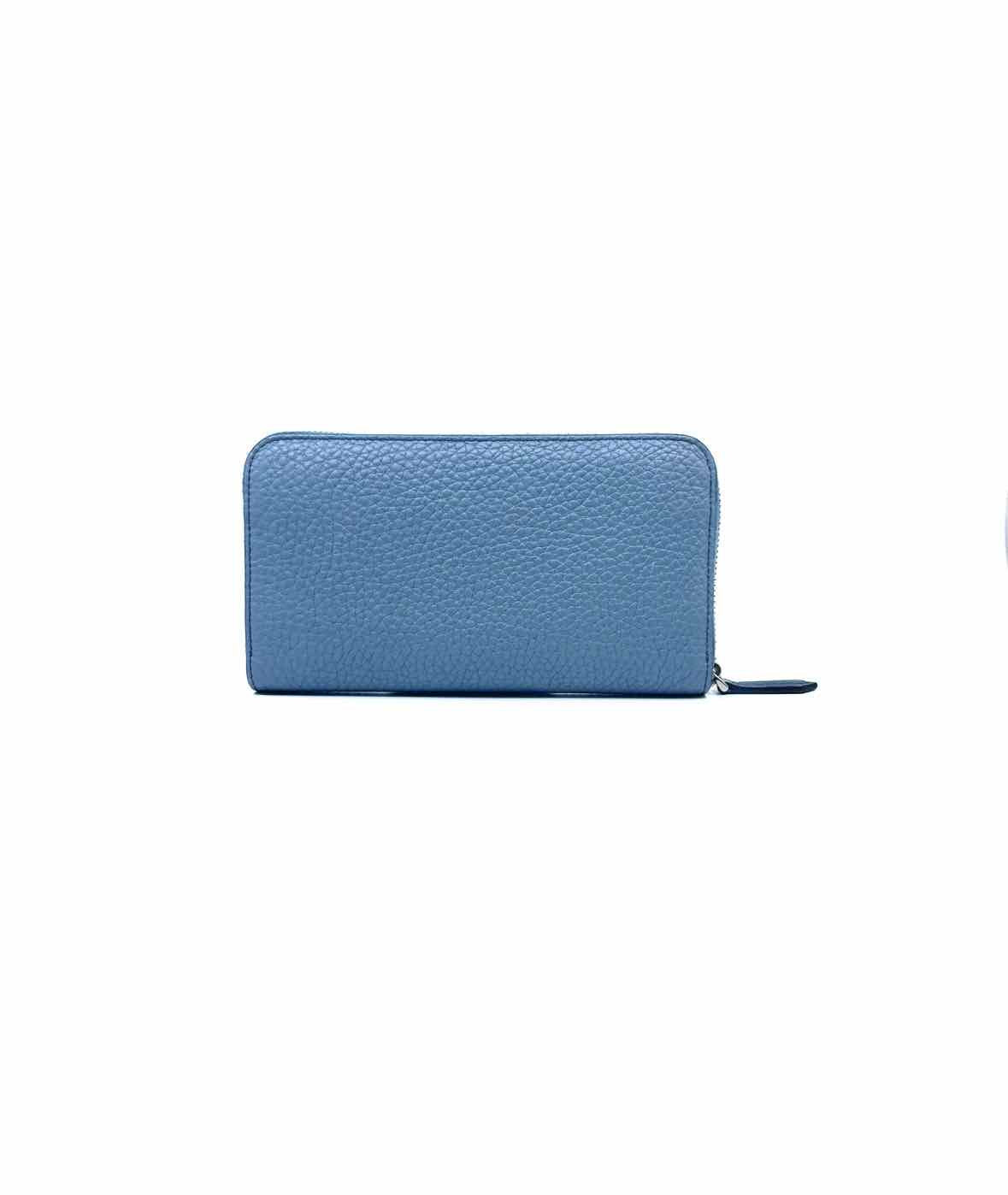 FENDI Blue grey Leather Wallet