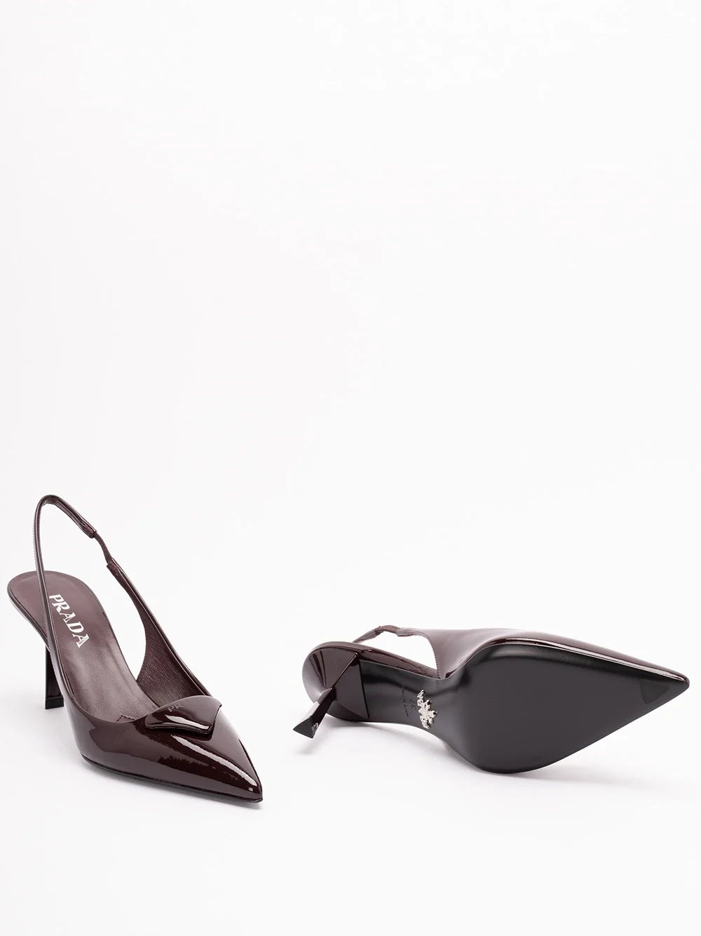 Prada Women Patent Leather Slingback Pumps