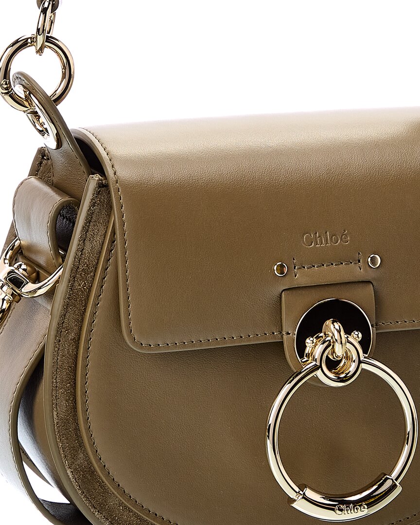 Chloe Tess Small Leather & Suede Shoulder Bag