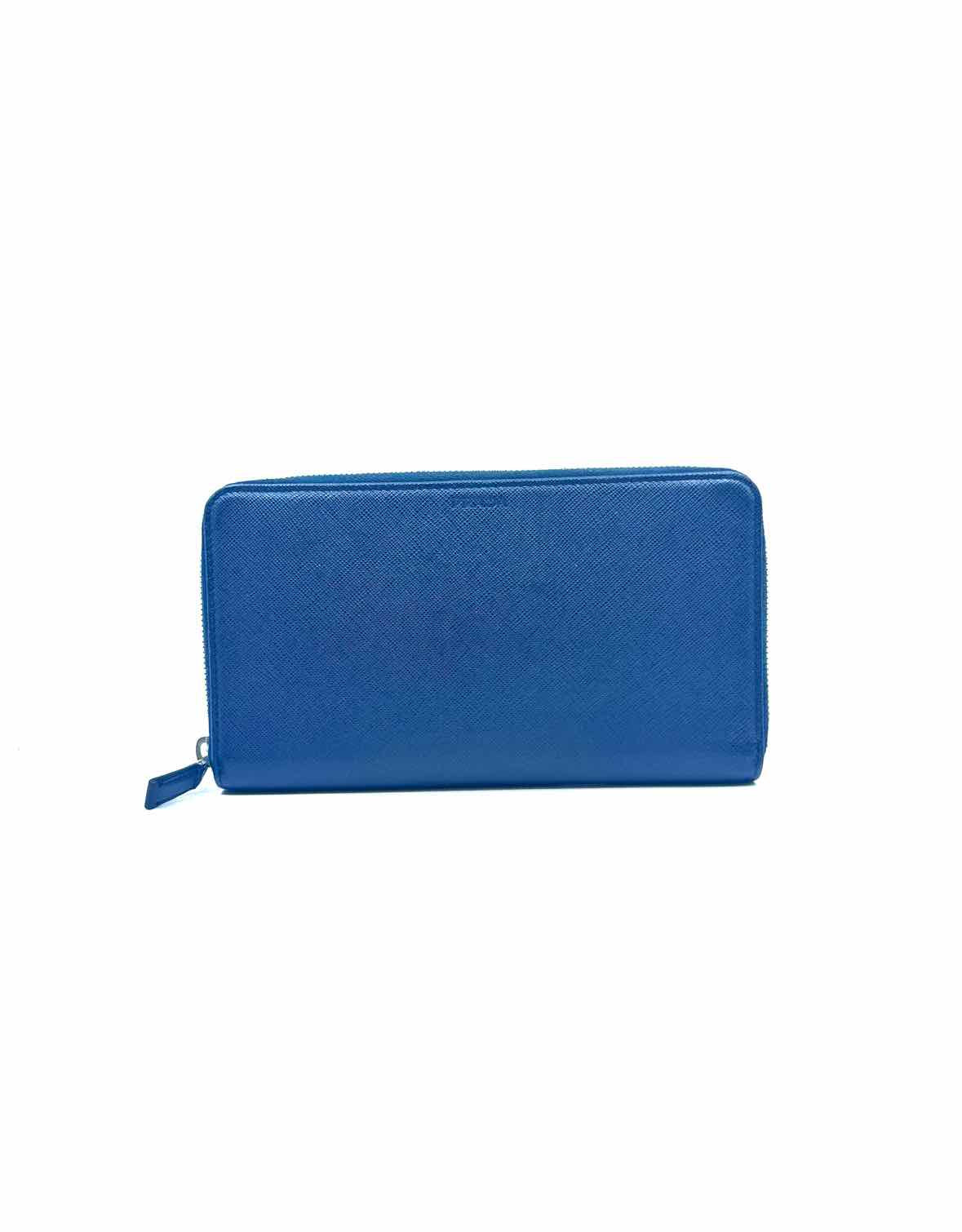 PRADA Navy Coated canvas Wallet