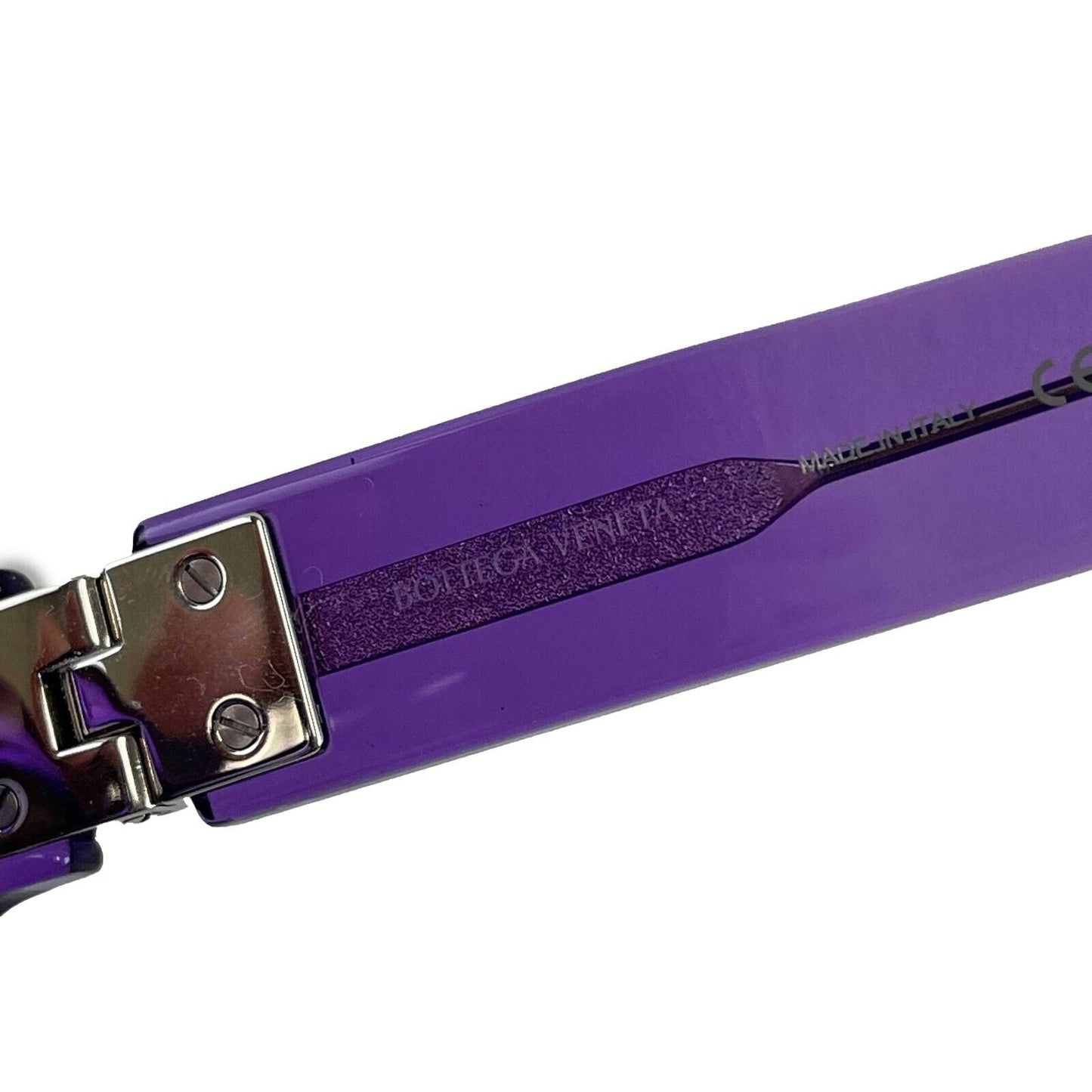 BOTTEGA VENETA 2022 Purple Violet Squared Acetate Translucent Sunglasses