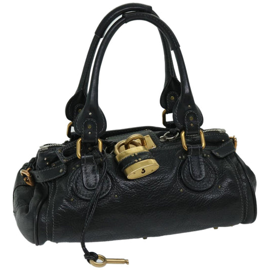 Chloe Paddington Shoulder Bag Leather Black fm3249