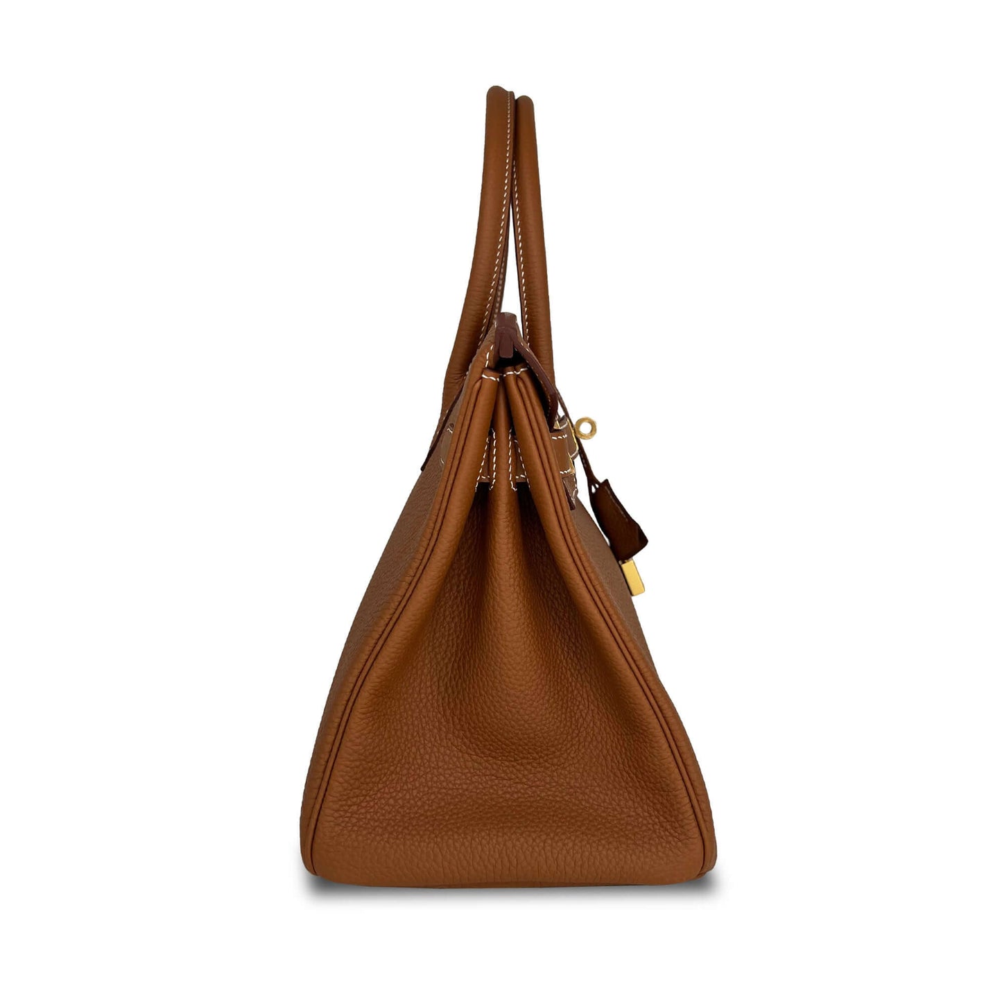 brown Hermes Birkin Togo B30 GHW designer bag