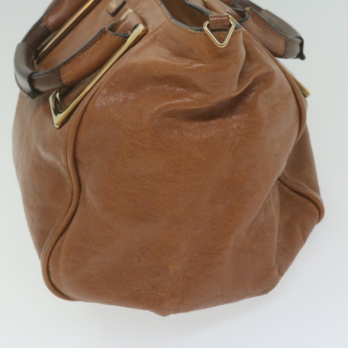Chloe Etel Hand Bag Leather 2way Brown 01 12 50 65 hk1011