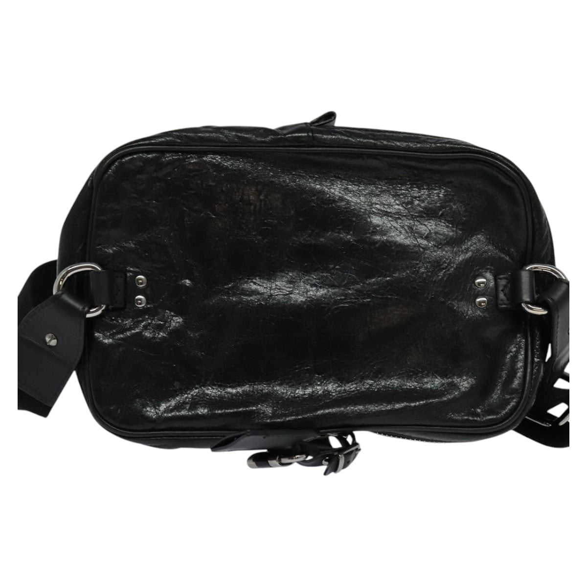 Chloe Paddington Body Bag Leather Black Silver hk2099