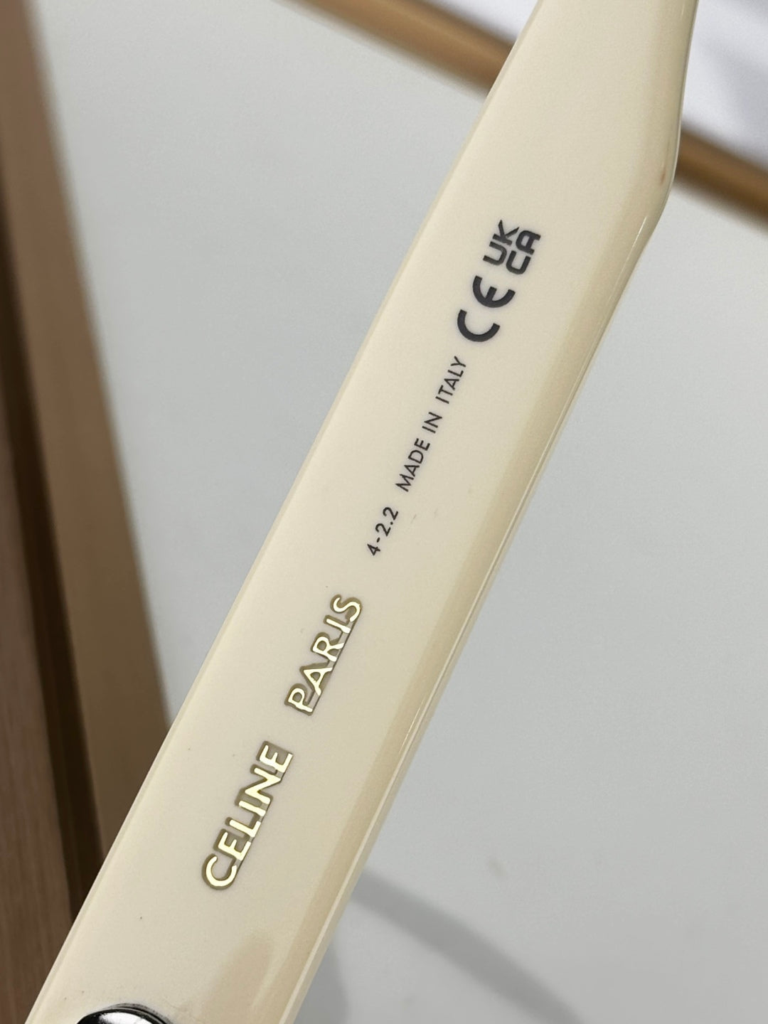 Celine TRIOMPHE SUNGLASSES 40194U IN IVORY ACETATE
