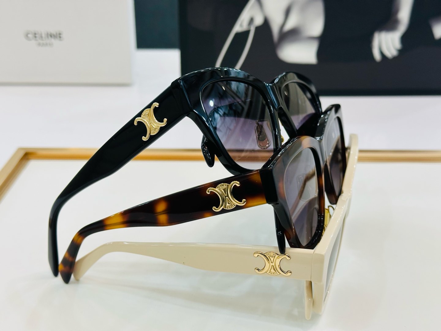 Celine TRIOMPHE SUNGLASS CL40253F IN ACETATE