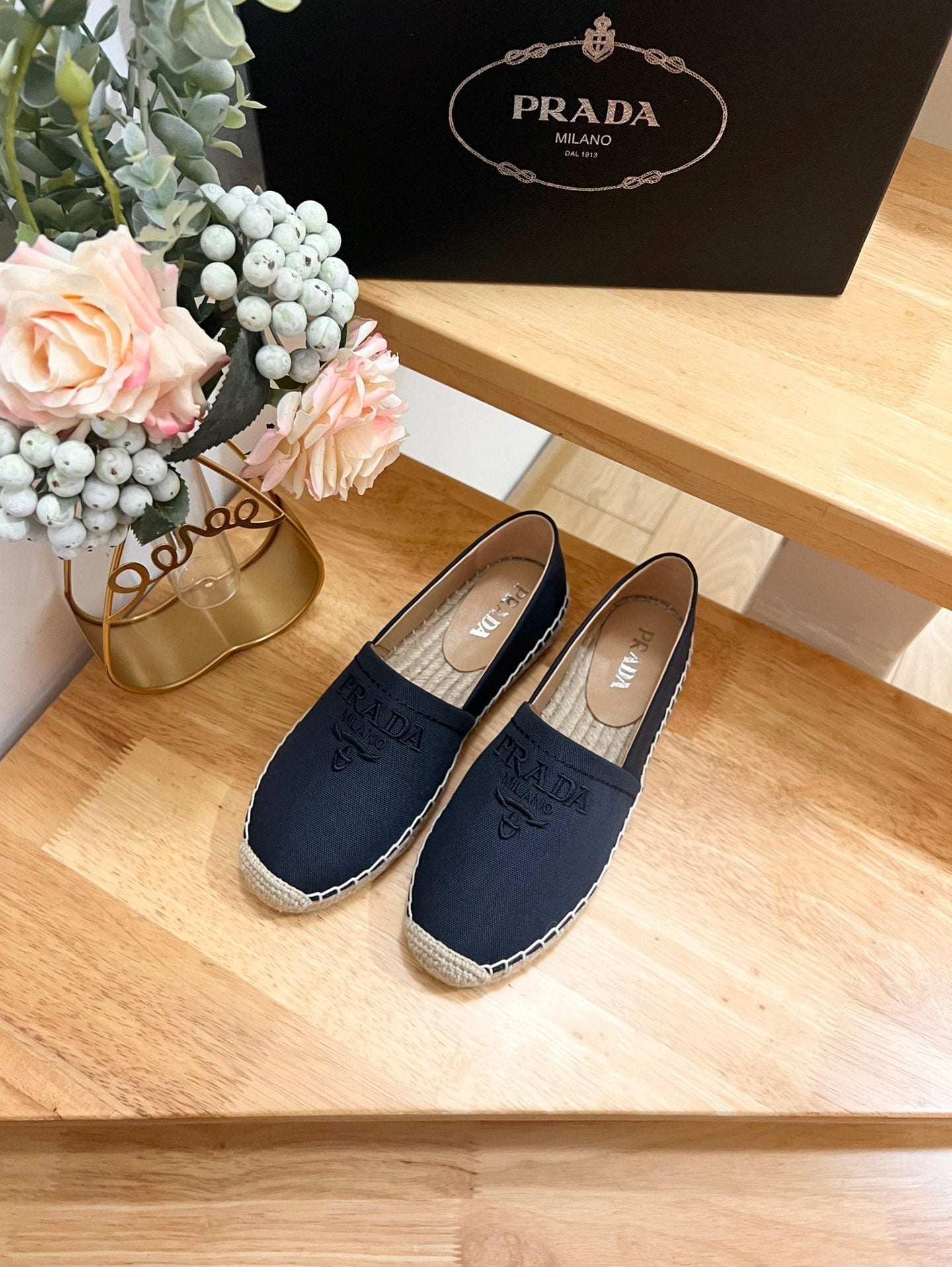 PRADA espadrilles denim canvas