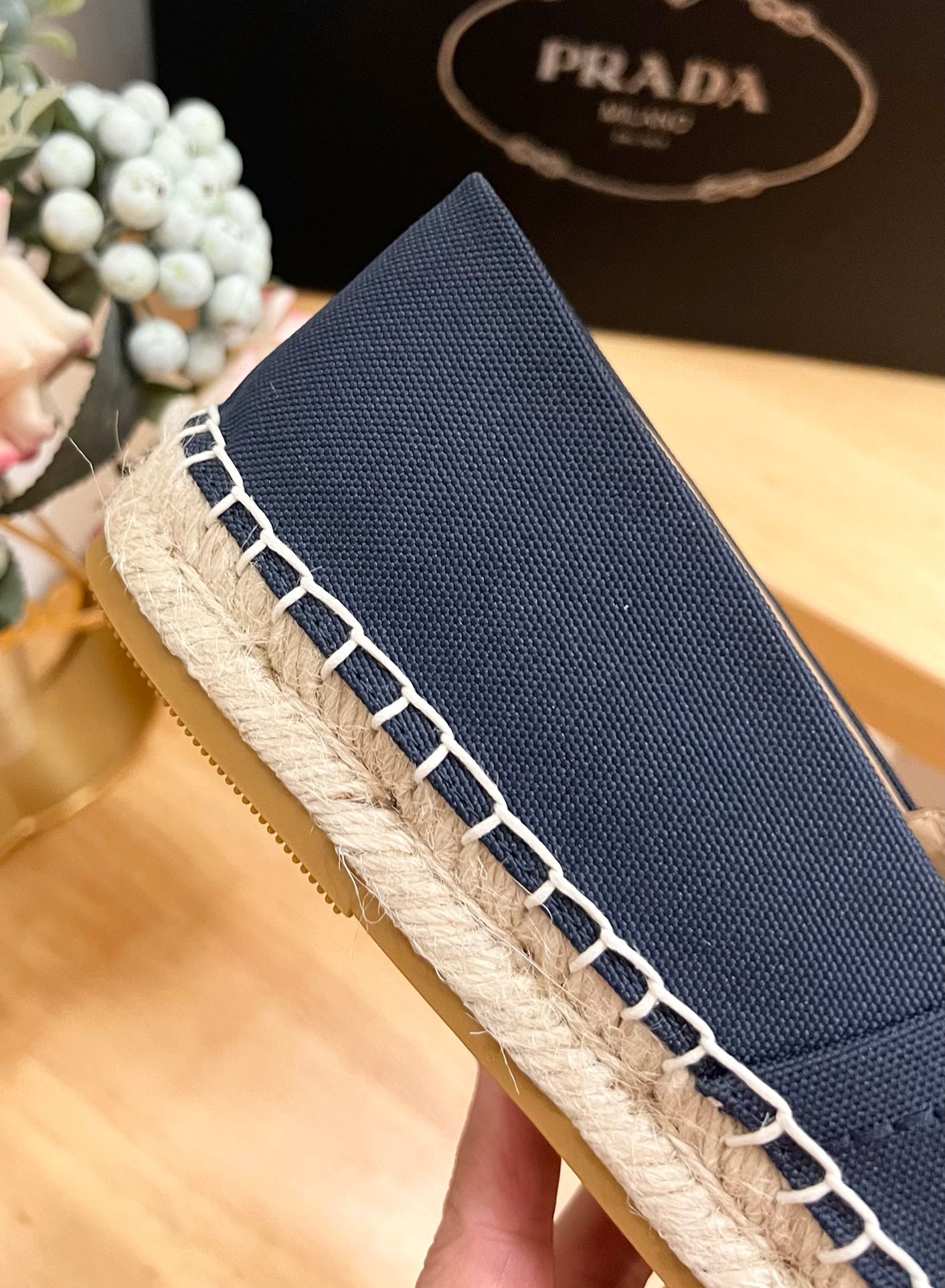 PRADA espadrilles denim canvas