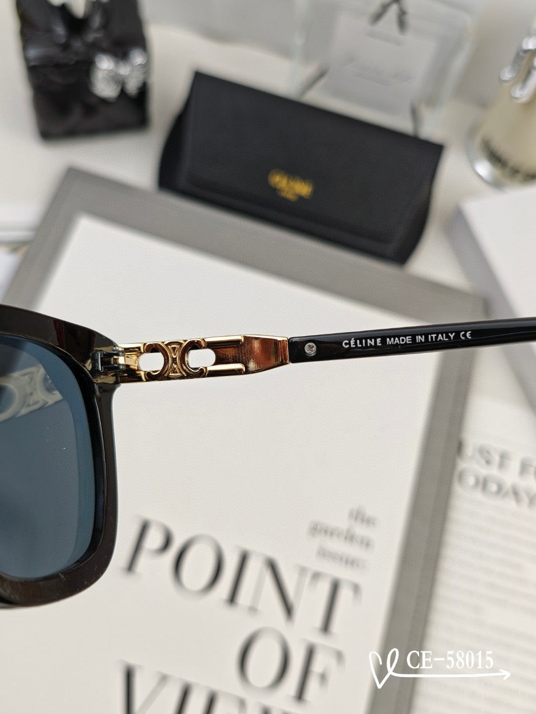Celine TRIOMPHE SQUARE SUNGLASS 58015 IN ACETATE