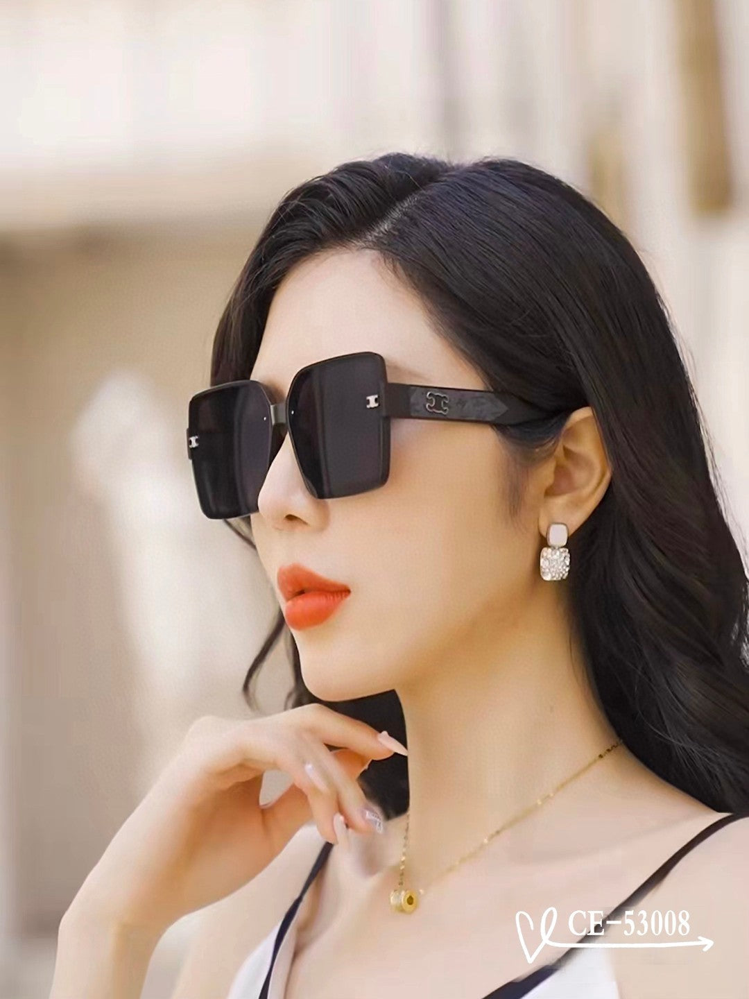 Celine TRIOMPHE SQUARE SUNGLASSES 53008 IN ACETATE