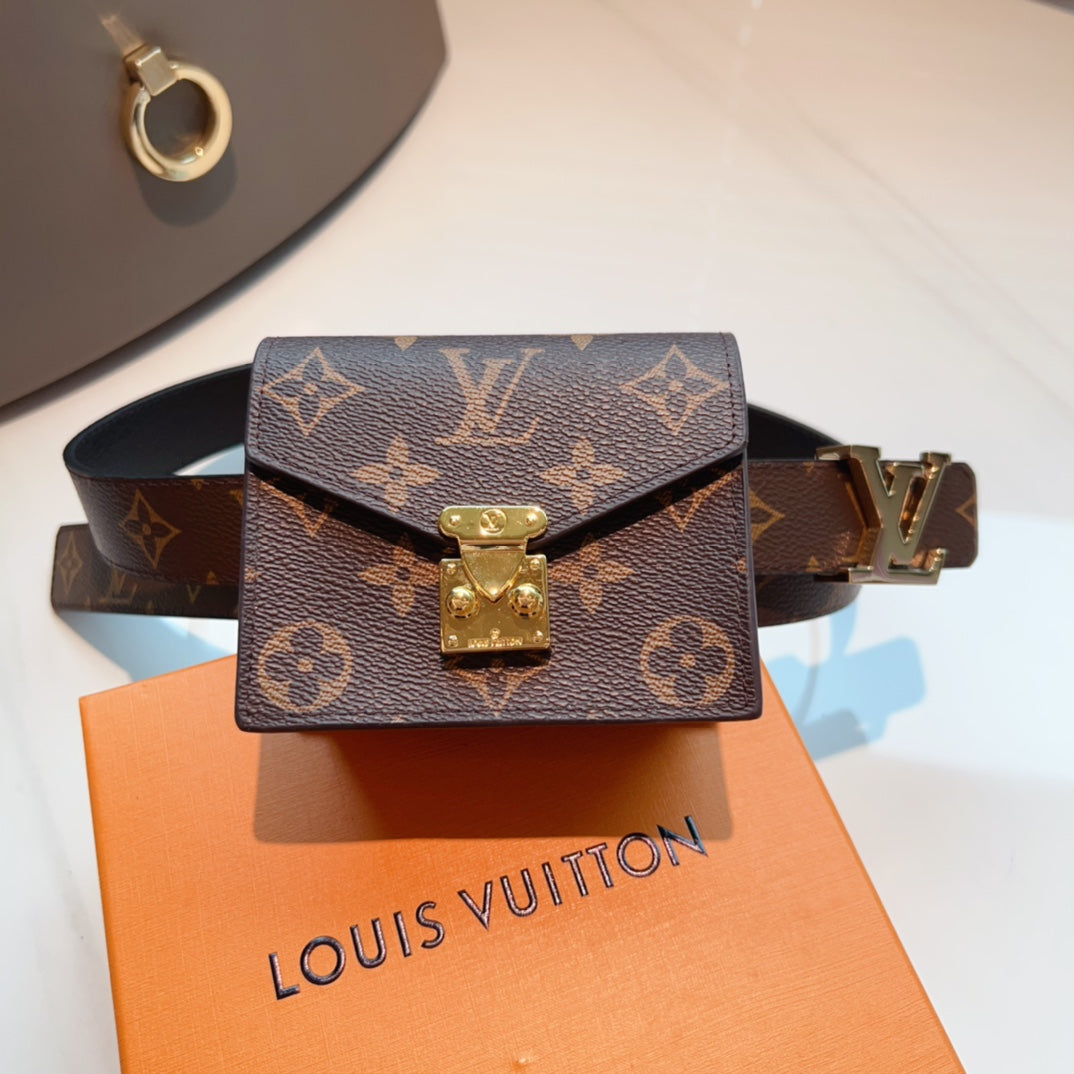 Louis Vuitton Metis Belt Bag 30 Buckle Brown Monogram
